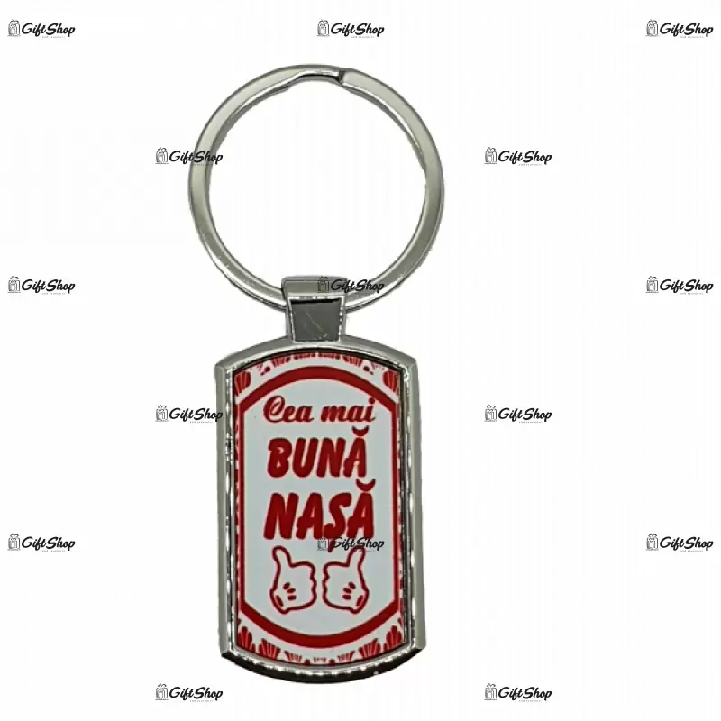 Cea mai buna nasa, breloc din metal cu mesaj